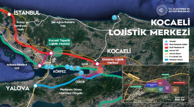 Kocaeli'ye yeni lojistik merkezi kuruluyor