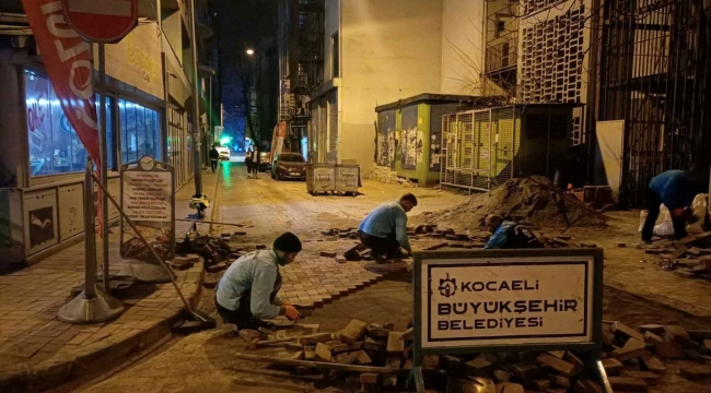 Yol Bakım Timi'nden gece operasyonu