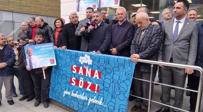 Gebze'de Millet İttifakı'nın 6 ilçe başkanı Kemal Kılıçdaroğlu'nun kampanyası için bir araya geldi