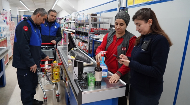 Zabıtadan market denetimi