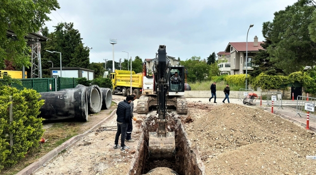 Darıca Balyanoz Koyu'na yeni yağmur suyu hattı yapılıyor