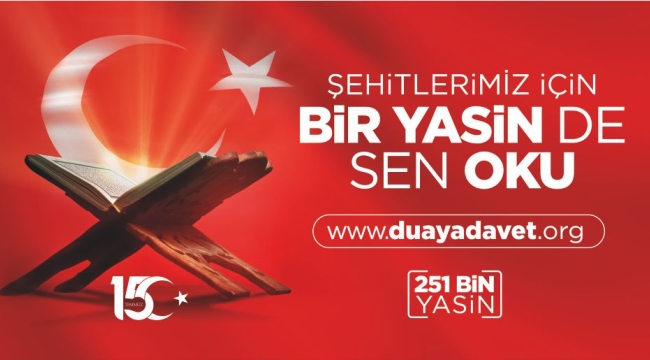 "Bir Yasin de Sen Oku" çağrısı yapıldı