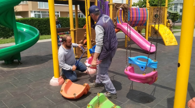 Darıca'da park ve bahçeler yenileniyor