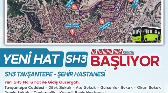 Şehir Hastanesi için SH3 sefere başlıyor