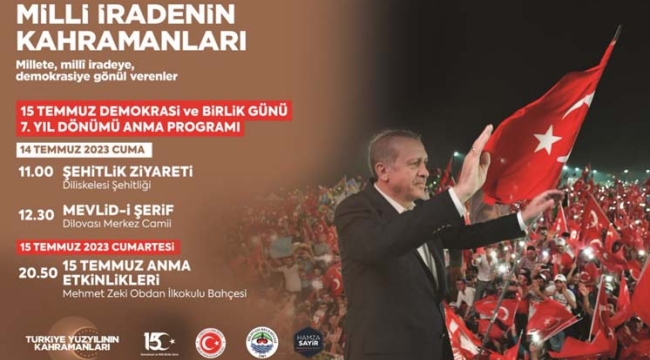 15 Temmuz şehitleri Dilovası'nda anılacak