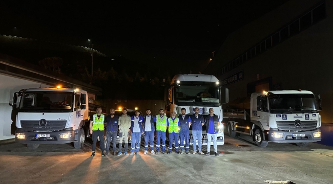 Bartın'da yaşanan sel felaketine İSU'dan yardım eli