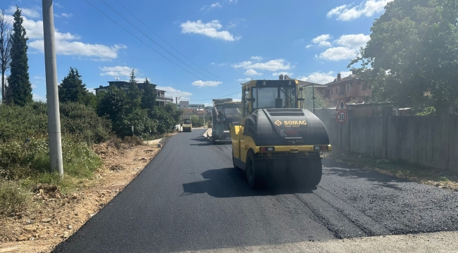 Büyükşehir, Darıca'nın önemli caddelerindeki yol ve kaldırımları yeniliyor