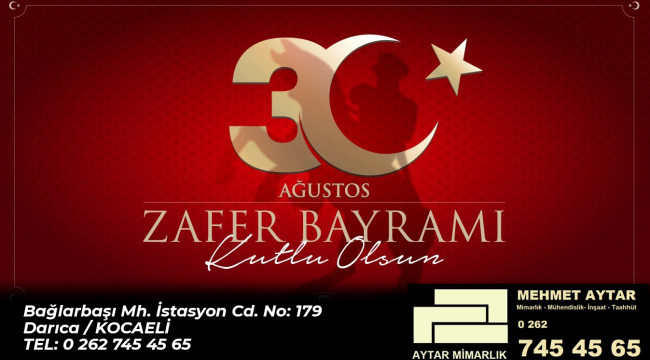 Aytar Mimarlık 30 Ağustos Zafer Bayramı kutlaması