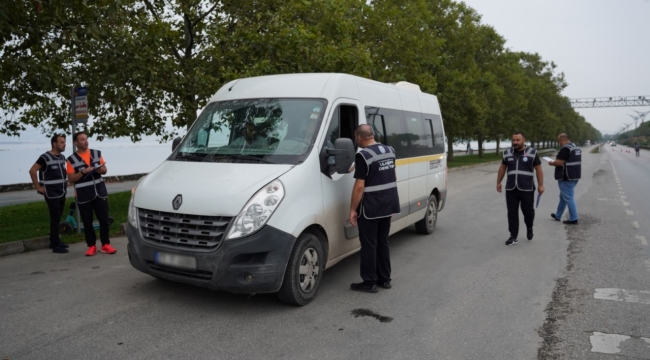 Büyükşehir'den servis araçlarına sıkı denetim