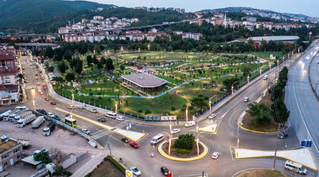 Derince Millet Bahçesi'nde çevre yolları tamam