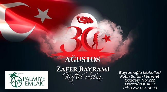 Palmiye Emlak 30 Ağustos Zafer Bayramı kutlaması