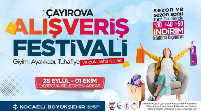 Büyükşehir'in Alışveriş Festivali bu kez Çayırova'da