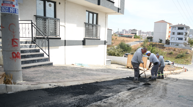 Çayırova asfalt yama ekiplerinden hummalı çalışma