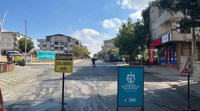 Darıca Aşık Veysel Caddesi asfaltlandı