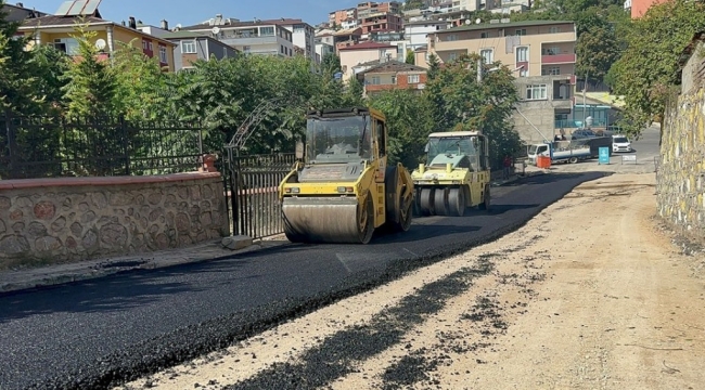 Dilovası'nda asfaltlama çalışmaları aralıksız devam ediyor