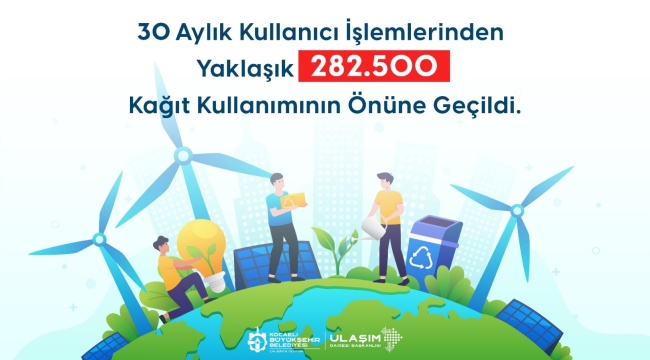 URBAS, 282 bin 500 kâğıt tasarrufu sağladı