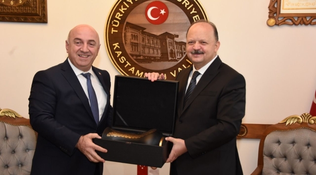 Başkan Bıyık ve Aygün, Kastamonu Valisi'ni ziyaret etti