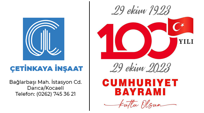 Çetinkaya İnşaat 29 Ekim kutlaması