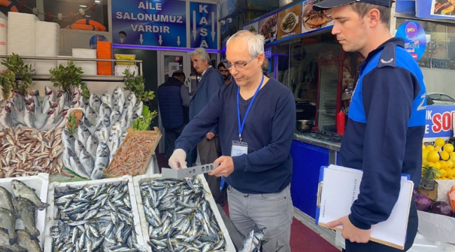 Gebze Zabıtasından balıkçı denetimi