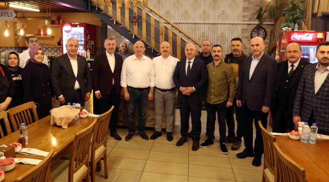 Başkan Büyükakın'dan Mehmet Elmas'a ziyaret