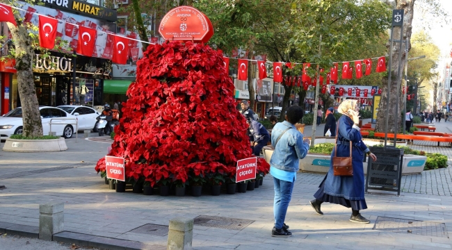 Büyükşehir'den 85. yılda 1085 Atatürk çiçeği