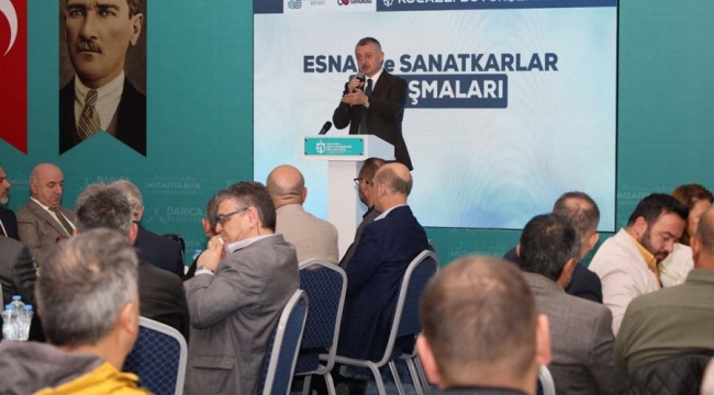 Büyükakın, Darıcalı esnaf ve sanatkârlarla buluştu