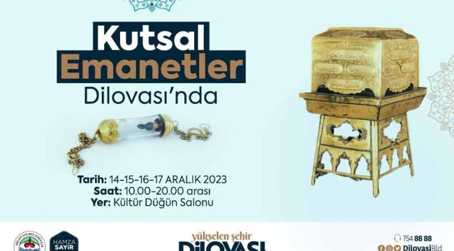 Kutsal Emanetler Dilovası'nda Sergilenecek 