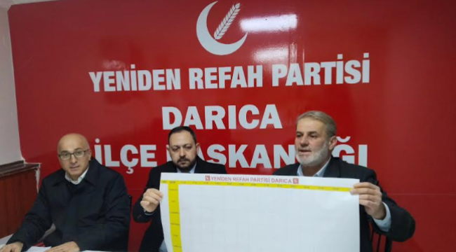 Yeniden Refah Partisi Darıca İlçe Teşkilatı 31 Mart yerel seçimlerine hazır!