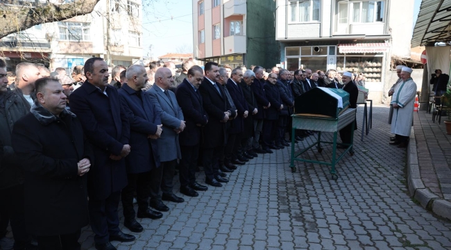 Büyükakın'ın kayınpederi son yolculuğuna uğurlandı