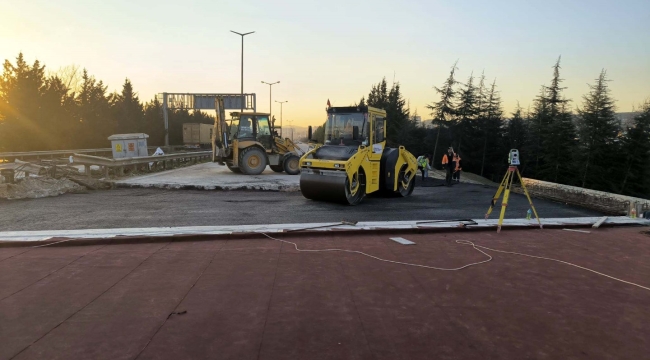 TEM Otoyolu İstanbul istikameti asfaltlandı