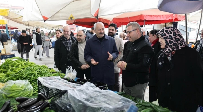 Cumhur İttifakı Adayı Büyükgöz'den Pazarcı Esnaflarına Hayırlı İşler