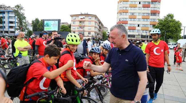 Kocaeli'de pedallar 'Barış' için çevrildi