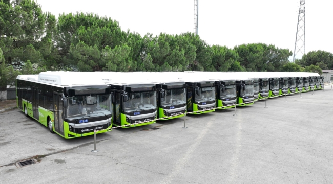 Büyükşehir'in 20 yeni otobüsü teslim edildi