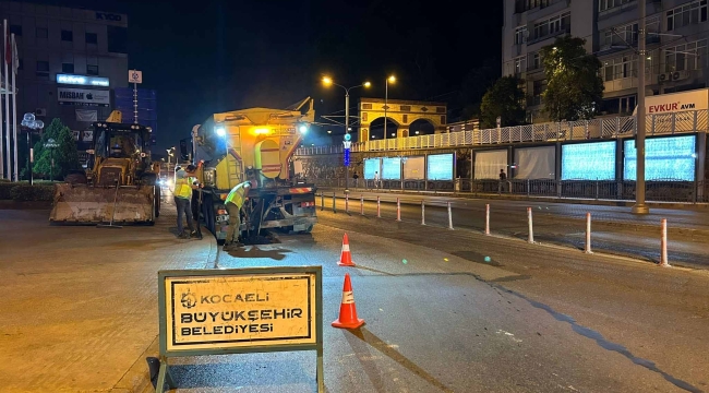 Kocaeli'de gece yarısı üstyapı seferberliği