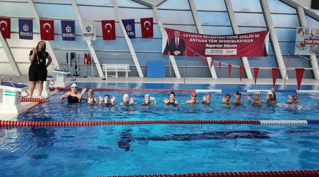 Çayırovalı minik yüzücülerin hedefleri olimpiyat