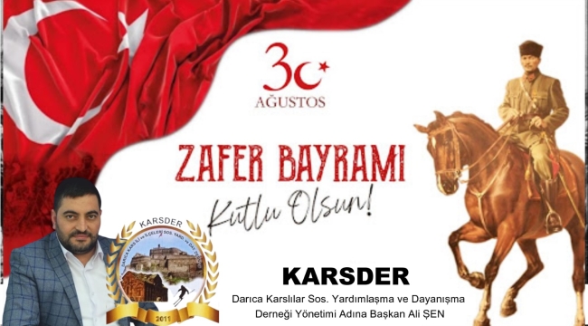 Darıca Karslılar Derneği 30 Ağustos kutlaması