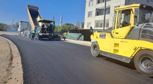 Gebze Kirazpınar'da asfaltlama yapıldı