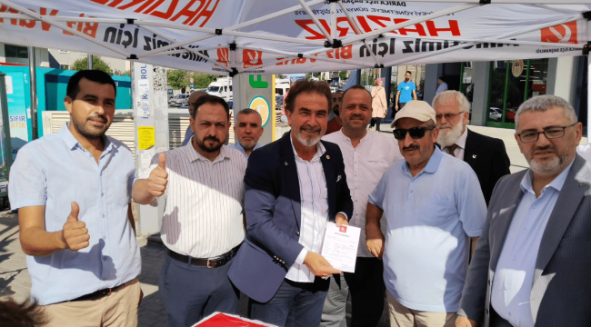 Yeniden Refah Partisi Darıca üye standı kurdu