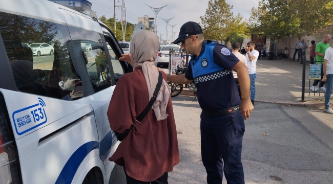 Büyükşehir zabıtasından KPSS'ye geç kalanlara destek