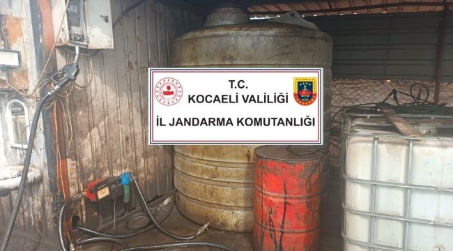 Dilovası'nda 25 bin litre kaçak akaryakıt ele geçirildi