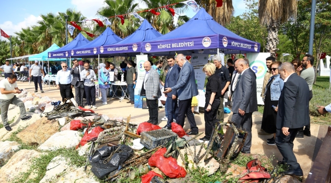 Hereke sahilinde kıyı ve deniz temizliği