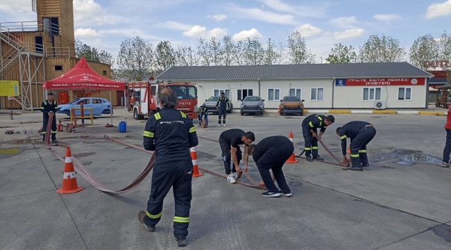 İtfaiyeden Polisan acil durum ekiplerine eğitim