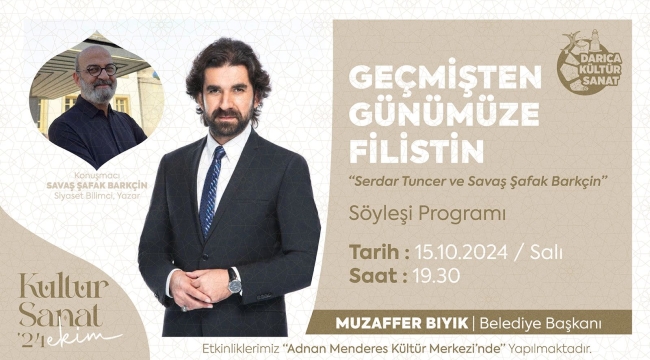 Darıca'da 'Geçmişten günümüze Filistin' söyleşisi düzenlenecek