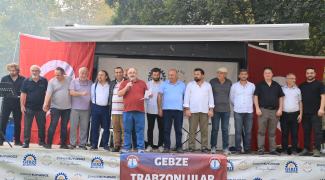 Gebze Trabzonlular Derneği'nin piknik şöleni büyük ilgi gördü