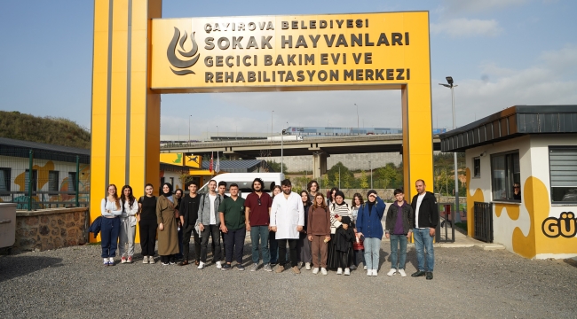 Gençlik Merkezi öğrencileri, Sokak Hayvanları Bakım Evi'ni gezdi