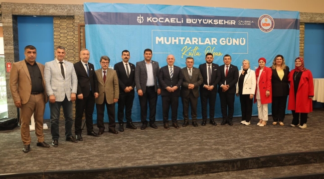 Kocaeli'deki mahalle muhtarları bu toplantıda buluştu