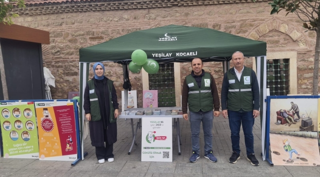 Yeşilay Gebze standına yoğun ilgi