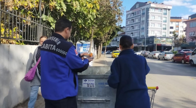 Büyükşehir zabıtası bozuk ürünleri imha etti