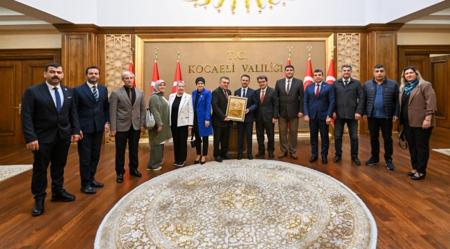 Darıcalı Mahalle Muhtarlarından Vali Aktaş'a ziyaret