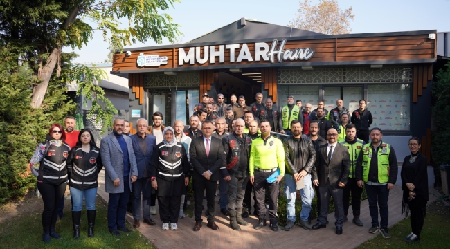 Motosiklet sürücüleriyle toplantı ve anket çalışması  